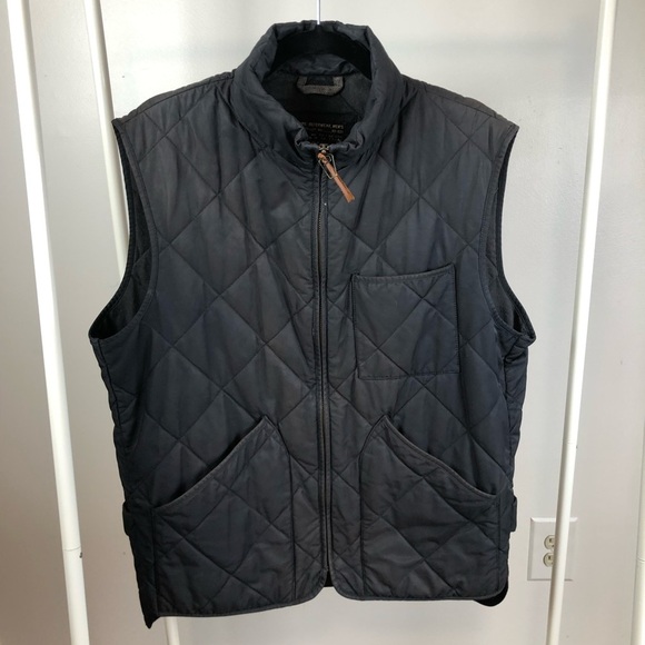 - JCrew Men's Sussex Quilted Primaloft Vest Insulated Outerwear Navy L - Picture 10 of 14